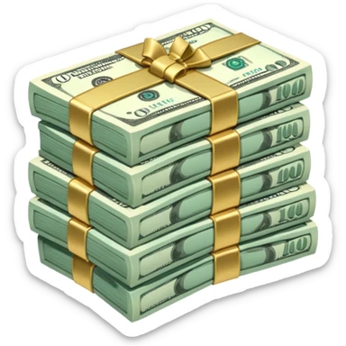 Teal $1 million dollars sticker