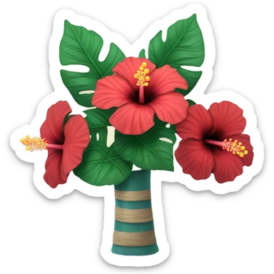 Hibiscus ￼bouquet  sticker