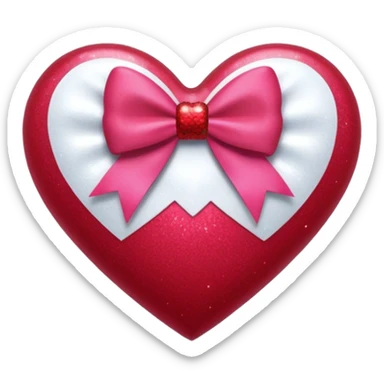 Cheerleader heart sticker