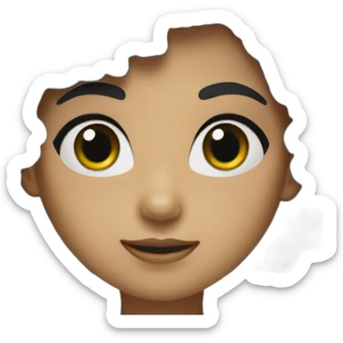 doctor girl in a green emerald robe, with short, curly black hair sticker