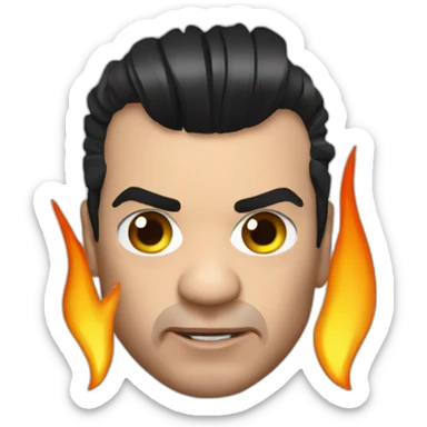 Till Lindemann fire sticker