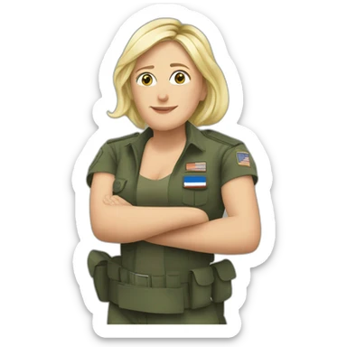 Marine le pen méchante sticker
