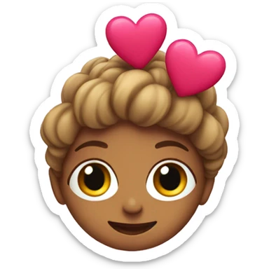 ivanita as a emoji with hearts sticker