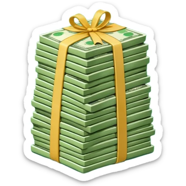 Dinero fácil de dibujar  sticker