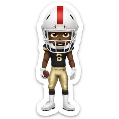 Terrible football player sticker