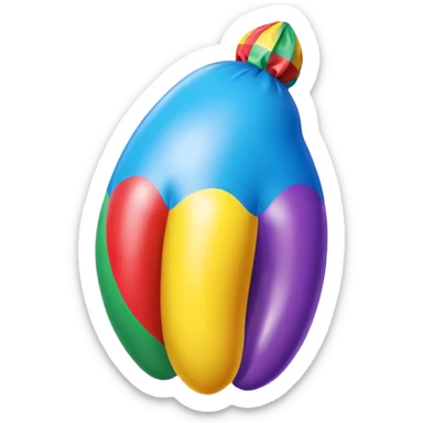 jeff koons inflatable bean pinata sticker