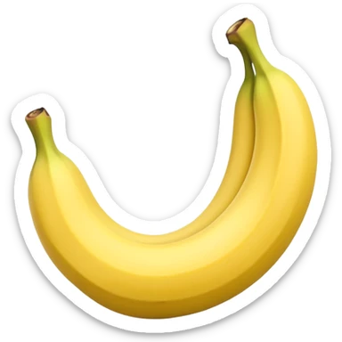 Half-Peeled banana sticker