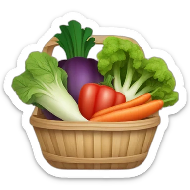 vegetables basket sticker
