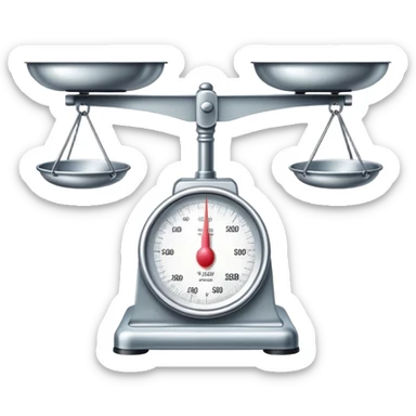 weighing scales sticker