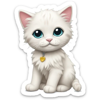 Rag doll kitten sticker