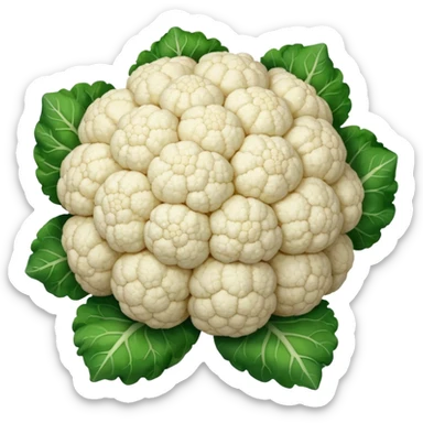 White cauliflower sticker