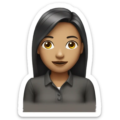 full body girl community manager sticker