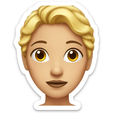 woman with acne sticker