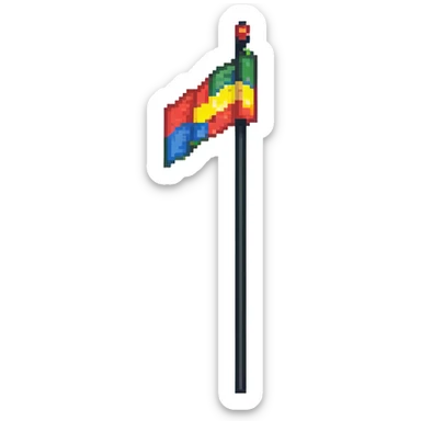 position marker flag sticker