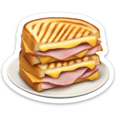 panini with ham and cheese sticker