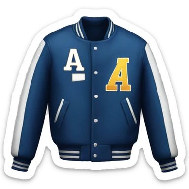 Letterman jacket sticker