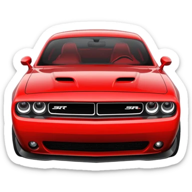 Dodge challenger srt logo sticker