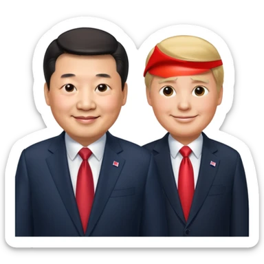 Xi Jinping & Donald Trump sticker