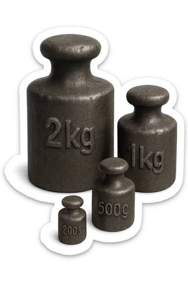 Pesi in ghisa senza sfondo sticker