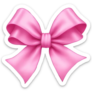 pink bow sticker