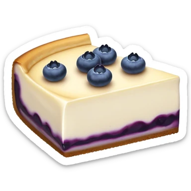 Blueberry cheesecake slice  sticker