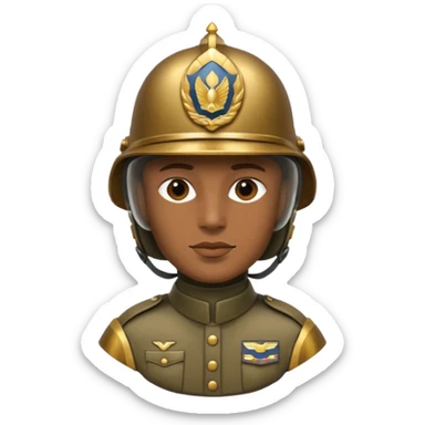 Casco con grado de sargento sticker