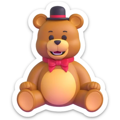 Freddy Fazbear bear sticker