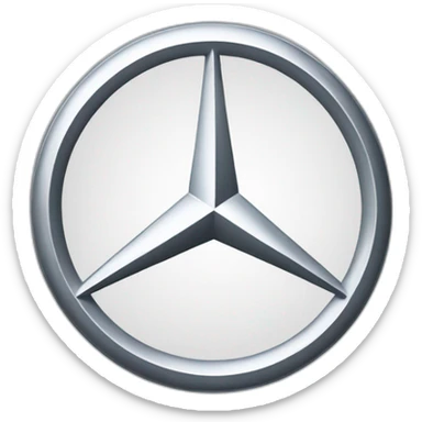 Mercedes benz sign and logo sticker