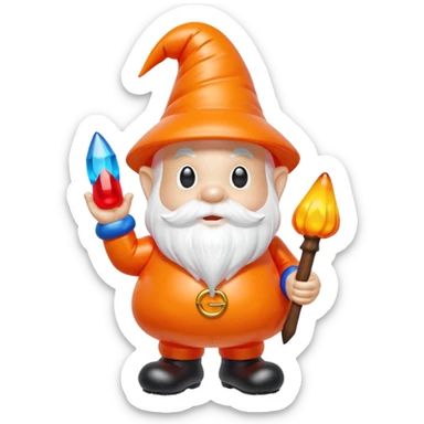   jeff koons halloween gnome inflatable sticker