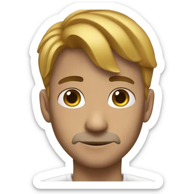 Persona escupiendo sticker