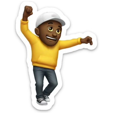 Dabbing person  sticker