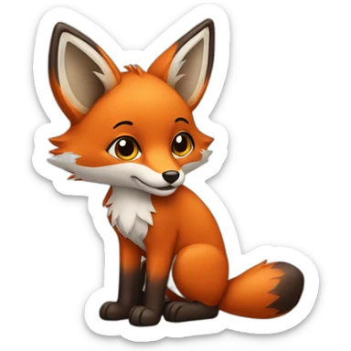Fox sticker