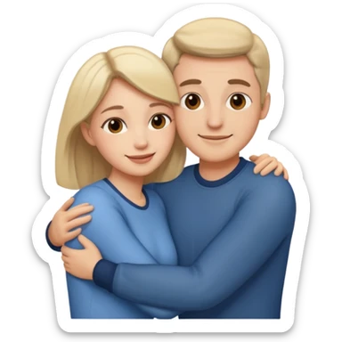 hugging love sticker