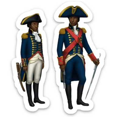Jean jacques dessaline with Toussaint louverture sticker