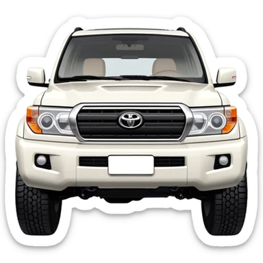 Toyota Land Cruiser - Toyota (Model Year: 2021) (Iconic colour: White) sticker