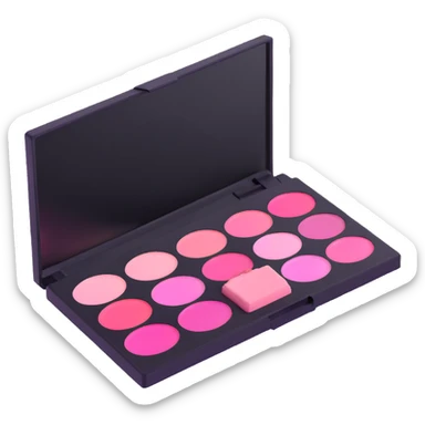 pink makeup palette sticker