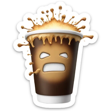 Cali coffe drink exploding sticker