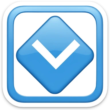 i want a small blue background with a check mark inside it sticker