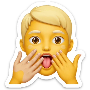 emoji che lecca 😛🫱🫲con queste due mani sticker