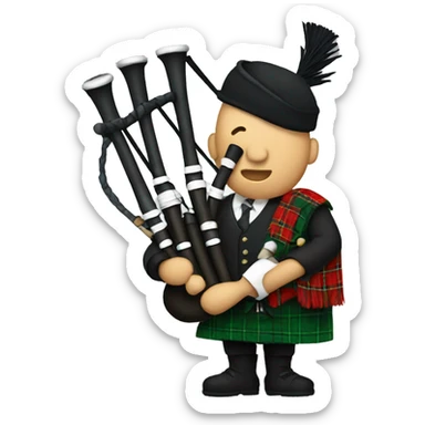 Bagpipes sticker