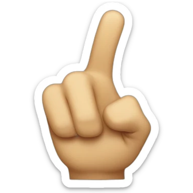 pointing finger at me sticker