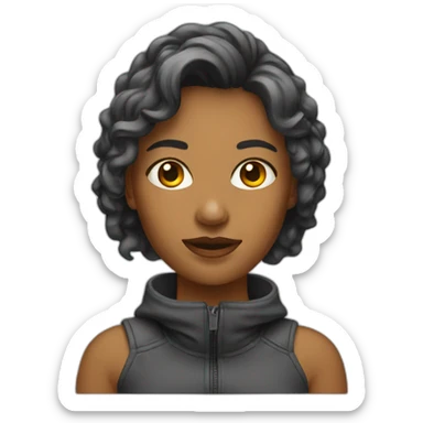 graphic designer female sticker