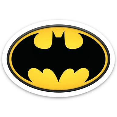 Batman logo sticker