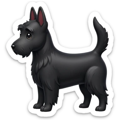 Scottie dog emoji sticker