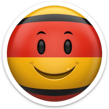East Germany country ball sticker