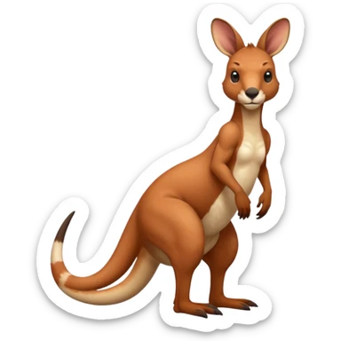 red kangaroo sticker