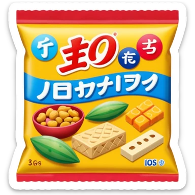 japan packaged snacks  sticker