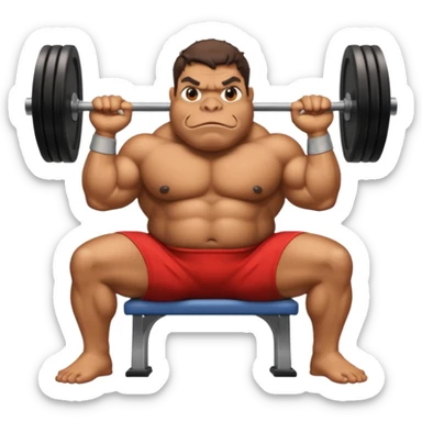 bufo benching 200 kgs sticker