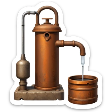 village hand pump sticker