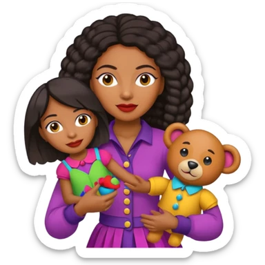 Street Puppet Performer black woman sticker